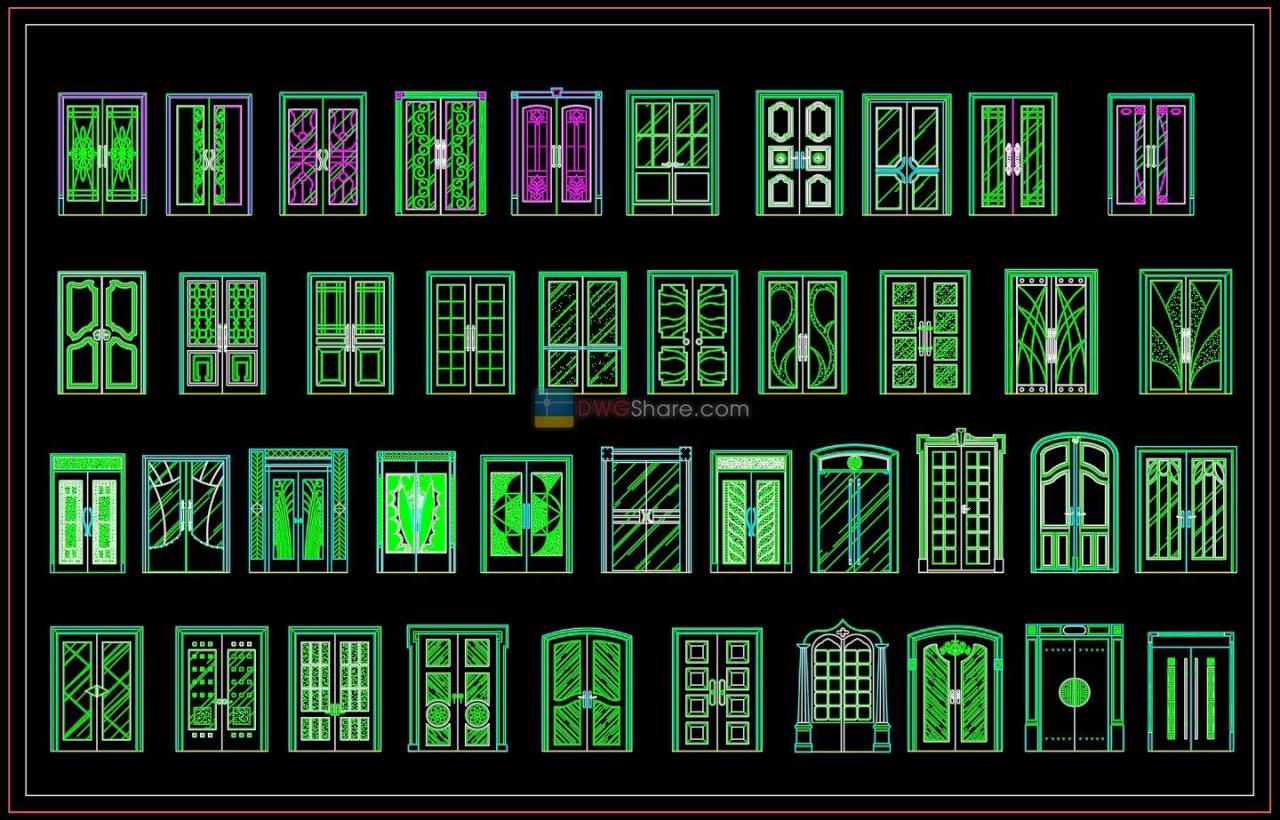 687. Free Detailed CAD Drawings Of Doors, Windows For Download Download genshin impact pc